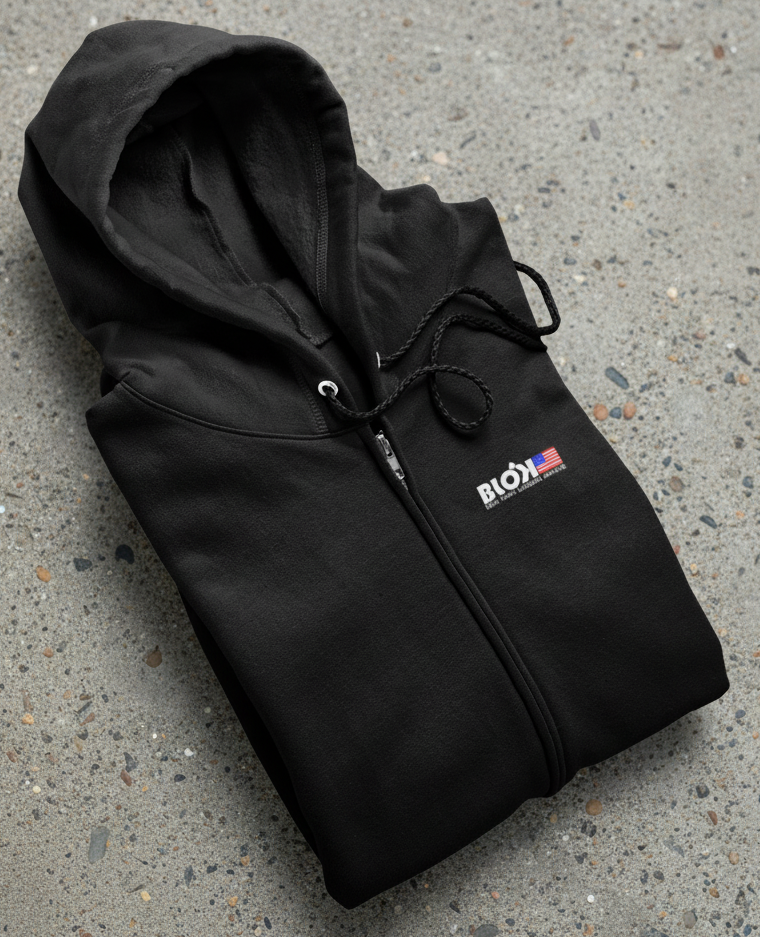 Blok Registered New York London Japan Premium zipped hoodie