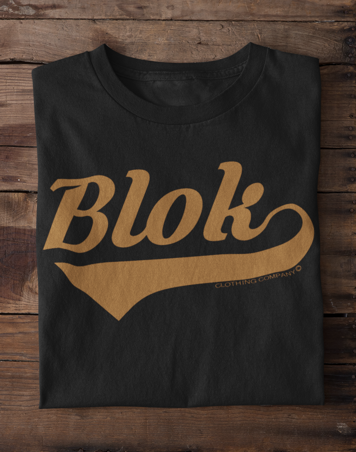 Blok Classic - Front Print - in Gold - Women's Relaxed Fit