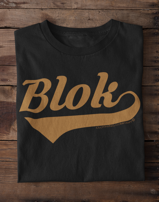 Blok Classic - Front Print - in Gold - Women's Relaxed Fit