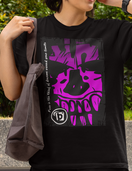 Tiki Skull - with Purple Front Print - Women's Relaxed Fit