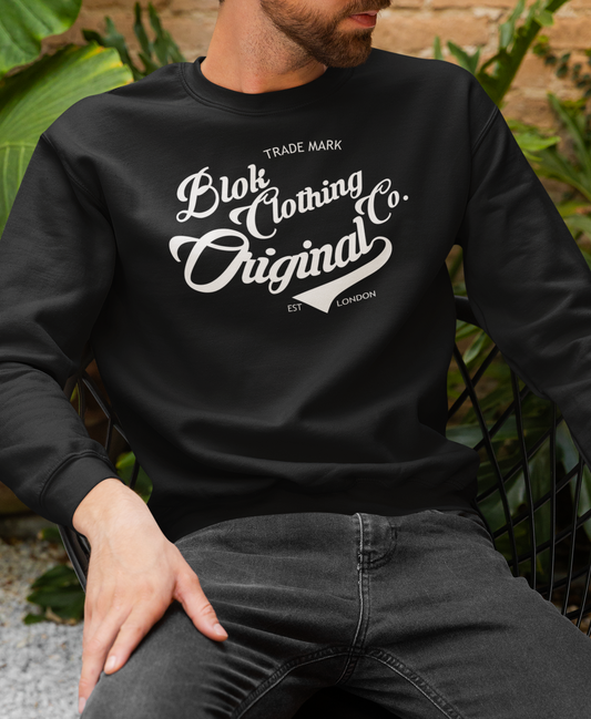 Original Clothing Company - White Print - Men's Sweatshirt