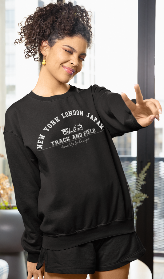 Track & Field - with White Print - Women's Sweatshirt