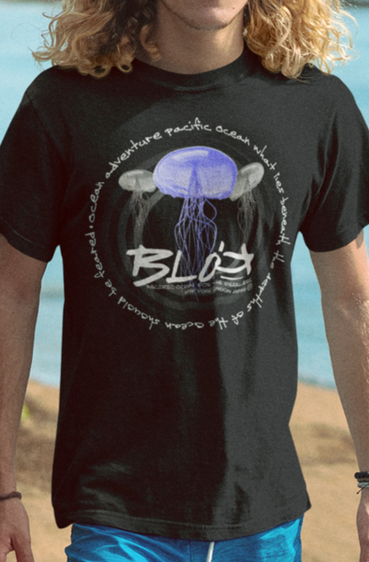 Jellyfish - Front Print with White Logo - Men's Classic Fit
