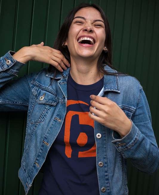 Mosaic - with Orange Print - Women's Slim Fit