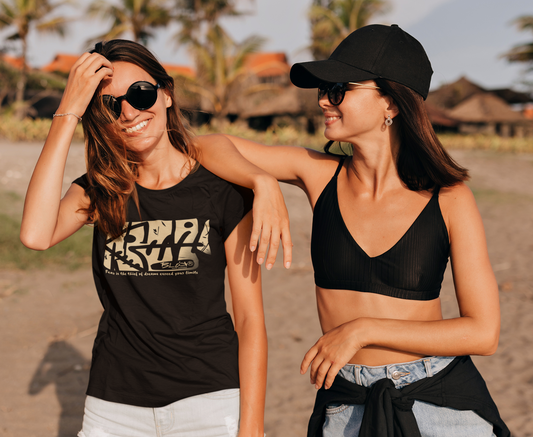 Fish Bone - with Sand Print- Women's Slim Fit