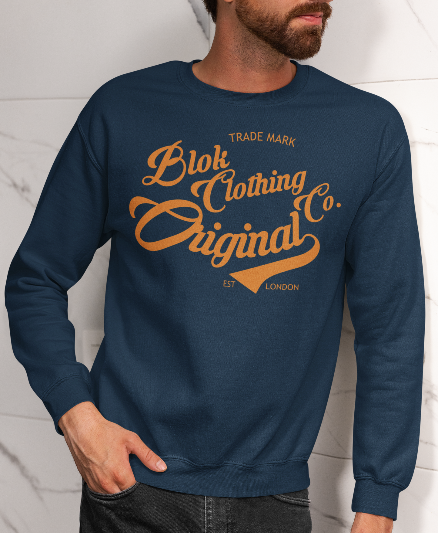 Original Clothing Company - Orange Print - Men's Sweatshirt