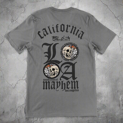 LA Mayhem - Front & Back Print - in Black - Men's Loose Fit