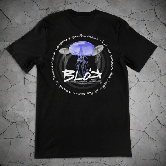 Jellyfish - Front & Back Print with White Logo - Women's Relaxed Fit