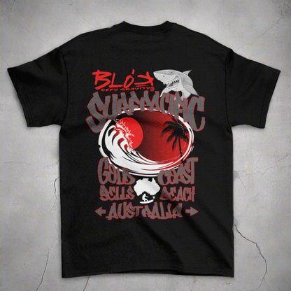 Gold Coast - Front & Back Print in Red - Women's Relaxed Fit