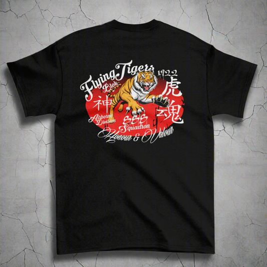 Original Flying Tigers - Front & Back Print in White - Women's Relaxed Fit