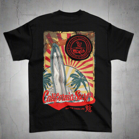 California Surf - Front & Back Print - Women's Relaxed Fit