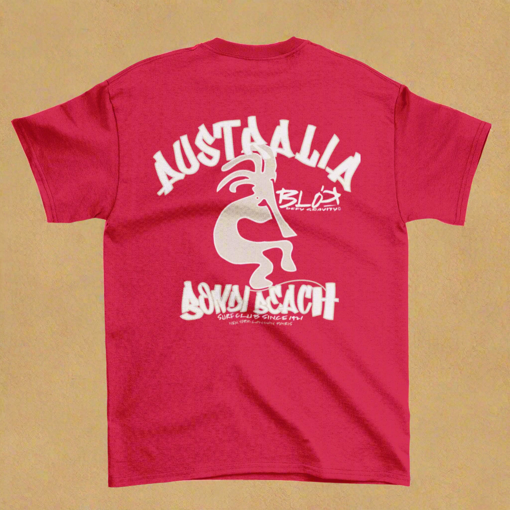 Bondi Beach - Front & Back Print in Sand - Women's Relaxed Fit