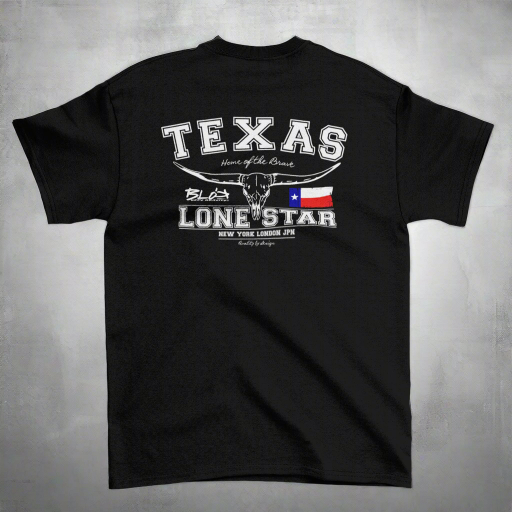 Texas - 50 States - Front & Back Print in White - Women's Relaxed Fit