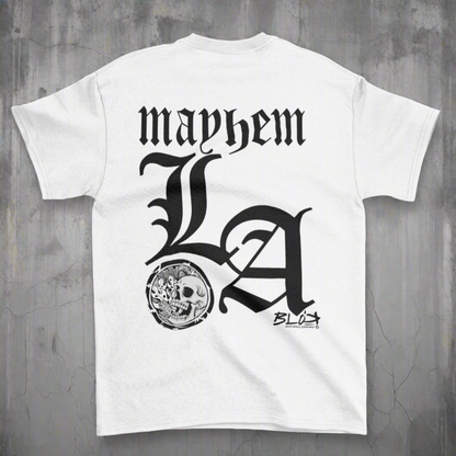 Mayhem - Front & Back Print - in Black - Men's Loose Fit