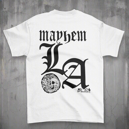 Mayhem - Front & Back Print - in Black - Men's Loose Fit