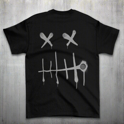 Stitch - Front & Back Print in Grey - Men's Loose Fit