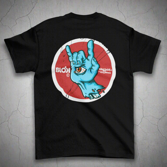 Blok Original Vision - Front & Back Print - in White & Blue - Women's Relaxed Fit