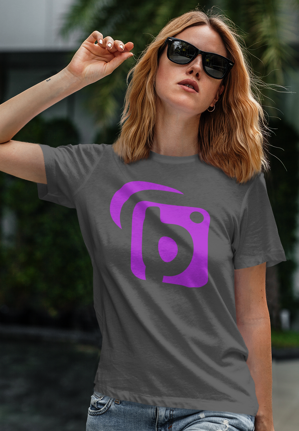 Original Logo - Purple Print - Women's Relaxed Fit