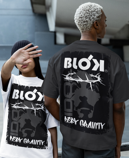 Christ Air - Front & Back Print - in White & Black - Men's Oversize