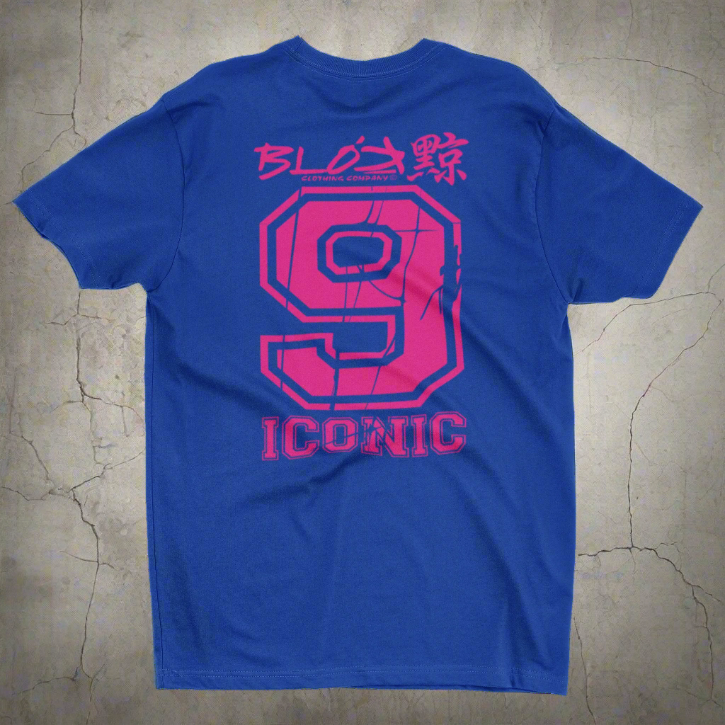 Iconic 9 - Front & Back Print - in Pink - Women's Relaxed Fit