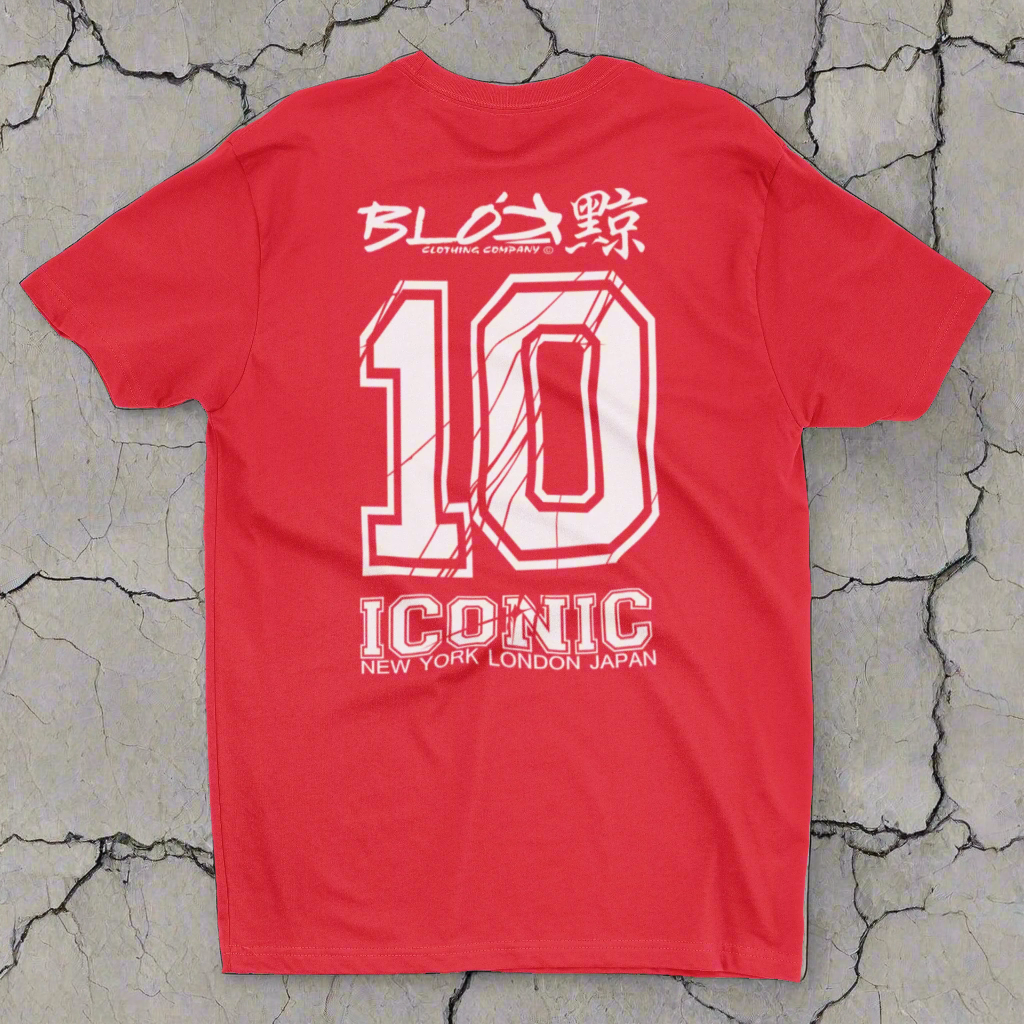 Iconic 10 - Front & Back Print - in White - Women's Relaxed Fit