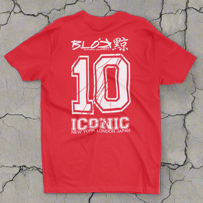 Iconic 10 - Front & Back Print - in White - Women's Relaxed Fit