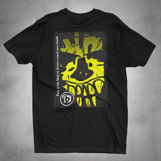 Tiki Skull - with Yellow Front & Back Print - Women's Relaxed Fit