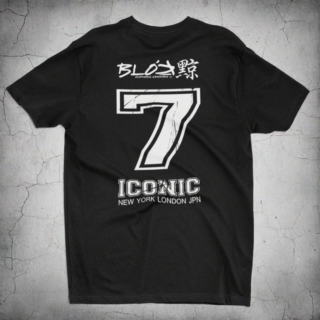 Iconic 7 - Front & Back Print - in White - Women's Relaxed Fit