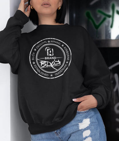 Original Apparel Stamp - in White Print - Women's Sweatshirt