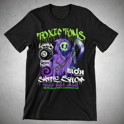 Toxic Toms Skate Shop - Front Print - Loose Fit