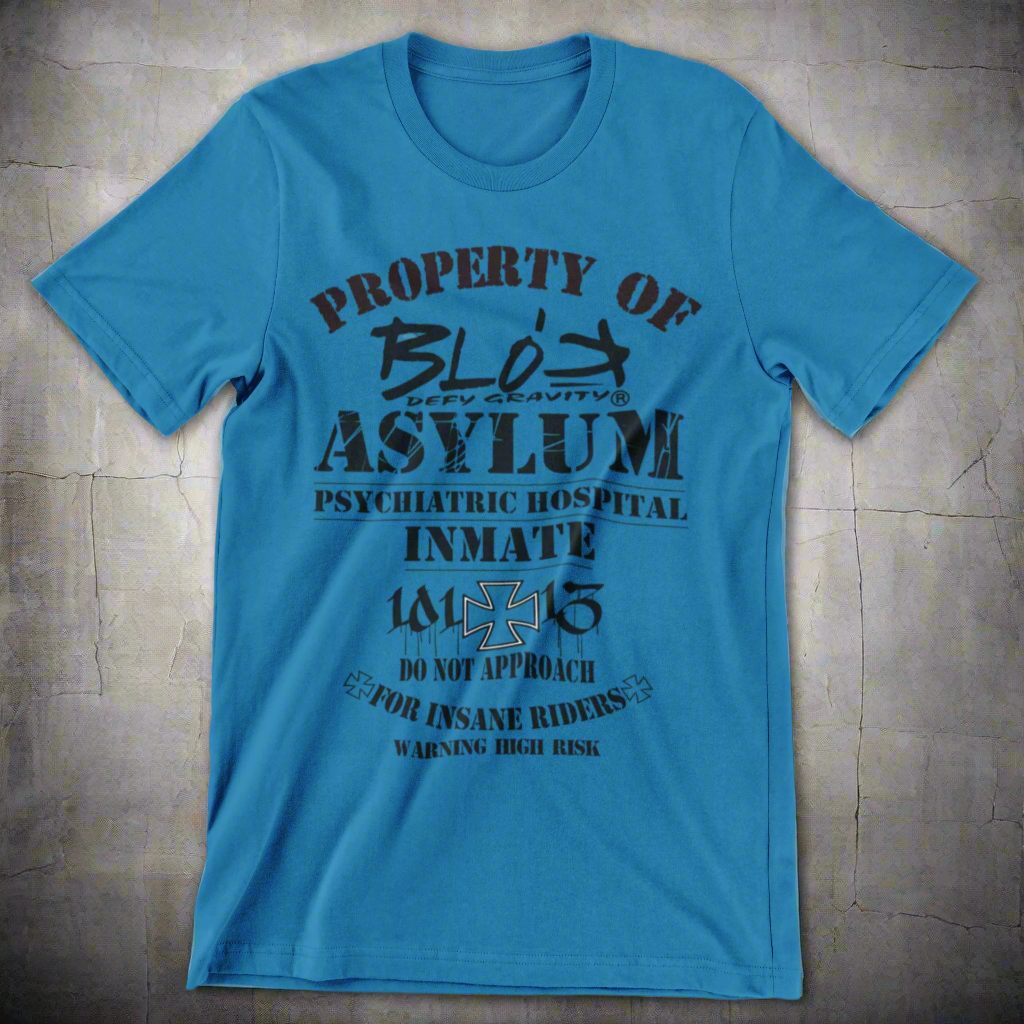 Asylum Inmate - Front Print - in Black - Men's Loose Fit