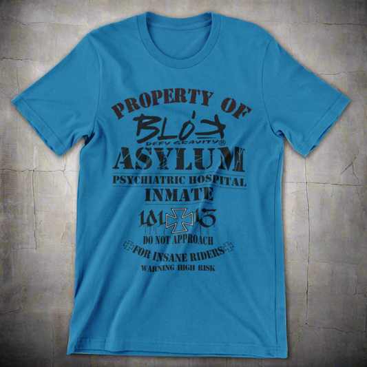 Asylum Inmate - Front Print - in Black - Men's Loose Fit