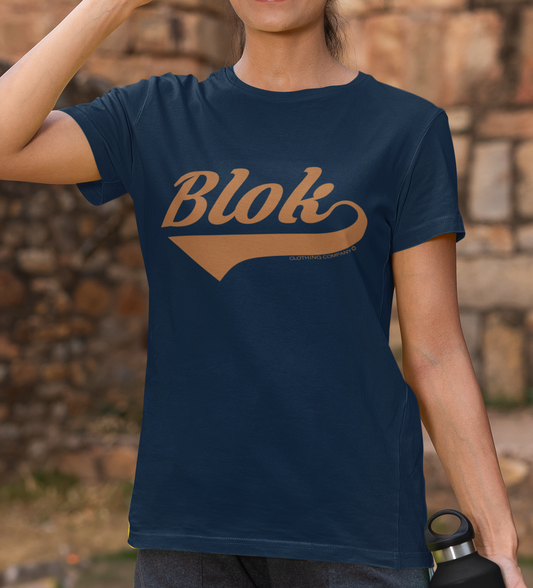 Blok Classic - Front Print - in Orange - Women's Relaxed Fit
