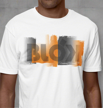 Roller - Front Print in Orange & Grey - Men's Loose Fit