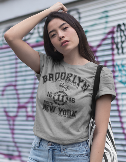 Brooklyn New York - in Black Print - Women's Relaxed Fit