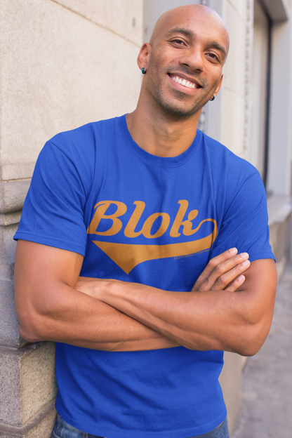 Blok Classic - Front Print - in Orange - Men's Classic Fit