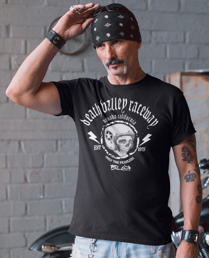 Death Valley Raceway - Front Print - with White Logo - Men's Loose Fit