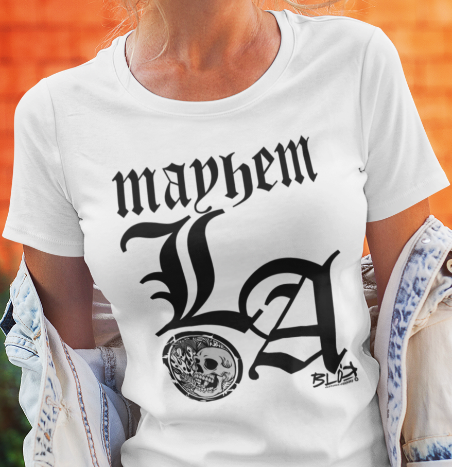 L.A Mayhem - with Black Print - Women's Slim Fit
