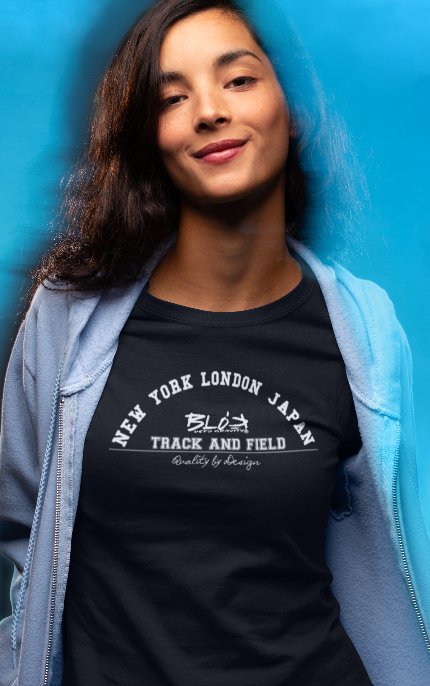 Track & Field - with White Print - Women's Slim Fit