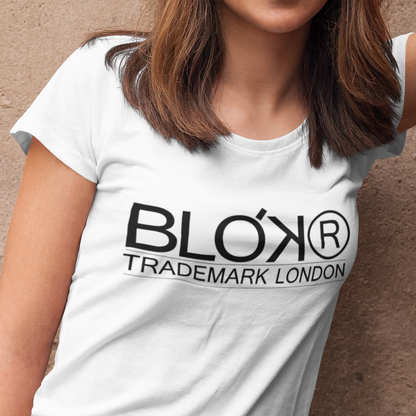 BLOK Registered - Black Print Women's Slim Fit Graphic T-Shirt