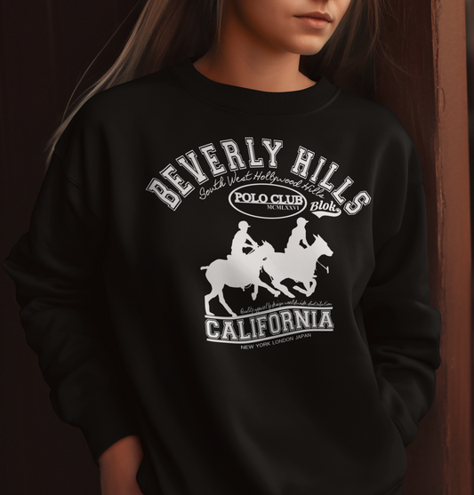Beverly Hills Polo Club - with White Print - Women's Sweatshirt