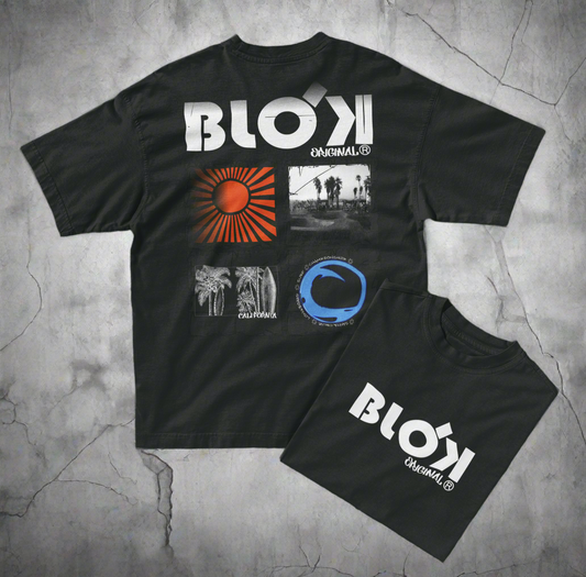 California Sport - Front & Back Print - in White - Men's Oversize