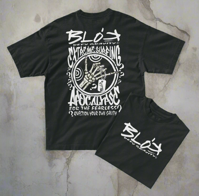 Apocalypse - Front & Back Print - in White - Women's Oversize