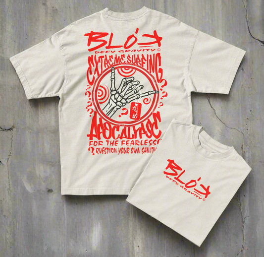 Apocalypse - Front and back Print - in Red - Women's Oversize