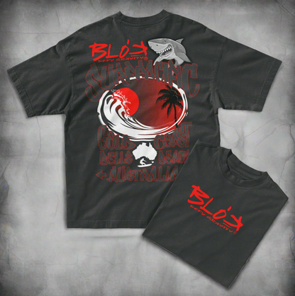 Gold Coast - Front & Back Print with Red Logo - Women's Oversize