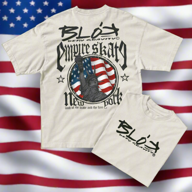 Empire Skate - New York - Back & Front Print in Black - Women's Oversize