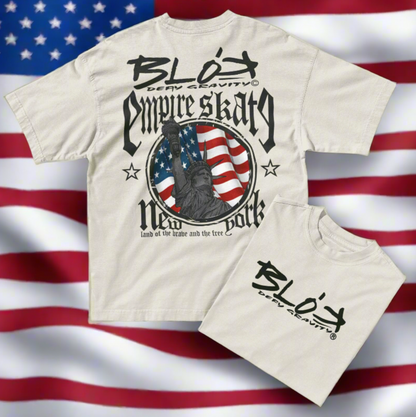 Empire Skate - New York - Back & Front Print in Black - Women's Oversize