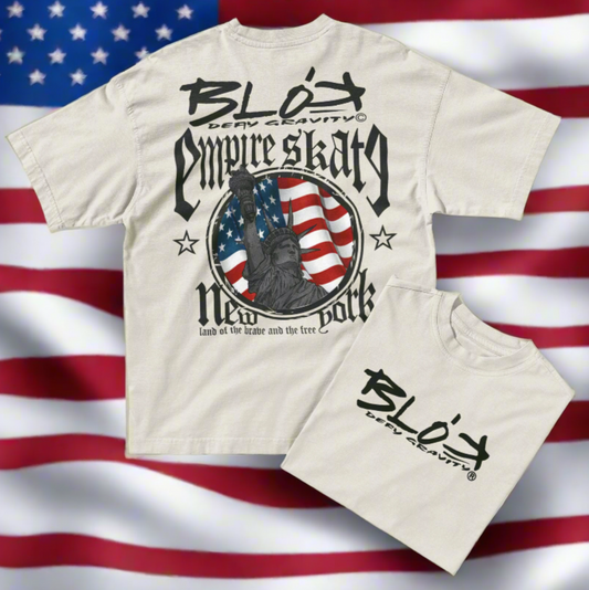 Empire Skate - New York - Back & Front Print in Black - Women's Oversize