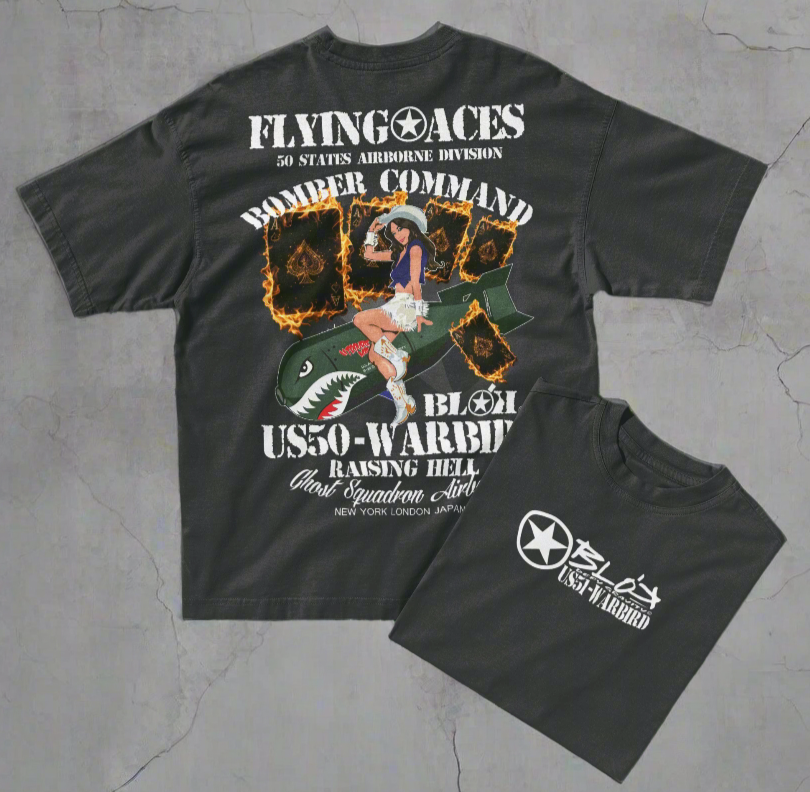 Bomber Command - Front & Back Print - Men's Oversize