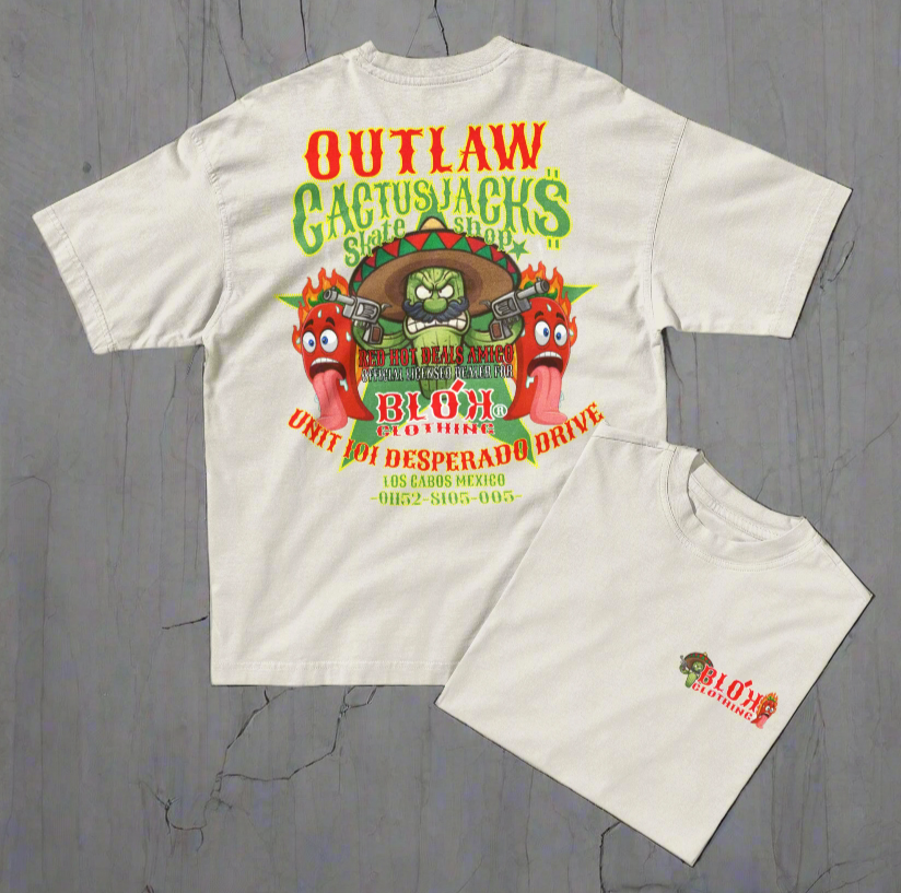 Cactus Jacks - Front & Back Print - Men's Oversize